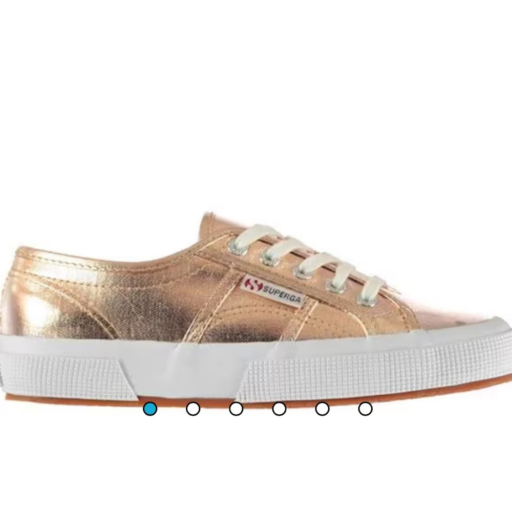 Superga 2750 Metallic Gold Trainers Women’s Size 8